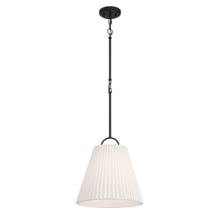 One Light Pendant in Matte Black