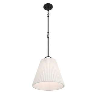 One Light Pendant in Matte Black