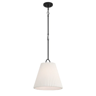 One Light Pendant in Matte Black