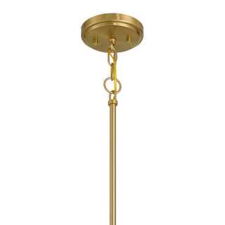 One Light Pendant in Natural Brass