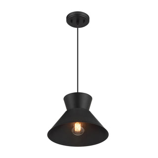 One Light Pendant in Matte Black