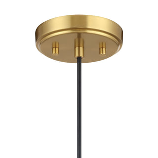 One Light Pendant in Natural Brass
