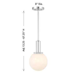 One Light Pendant in Chrome