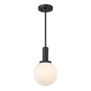 One Light Pendant in Matte Black