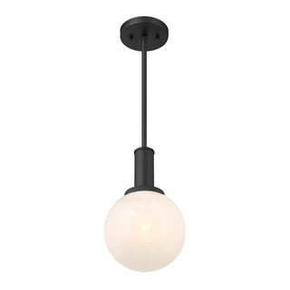 One Light Pendant in Matte Black