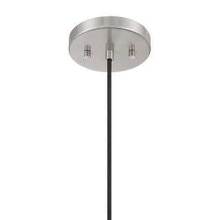 One Light Pendant in Brushed Nickel