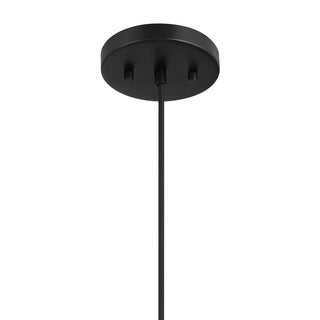 One Light Pendant in Matte Black
