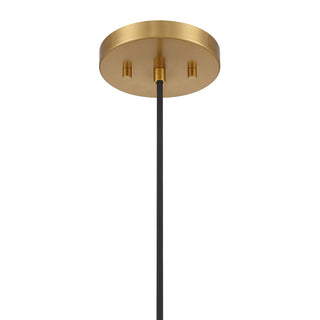 One Light Pendant in Natural Brass
