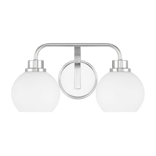Two Light Bathroom Vanity in Chrome