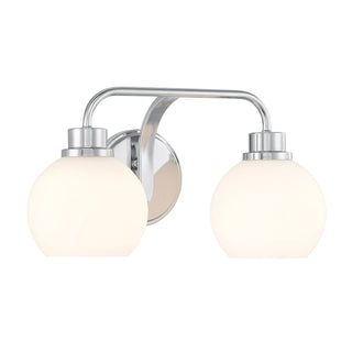 Two Light Bathroom Vanity in Chrome