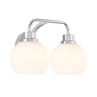 Two Light Bathroom Vanity in Chrome