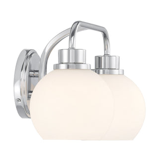 Two Light Bathroom Vanity in Chrome