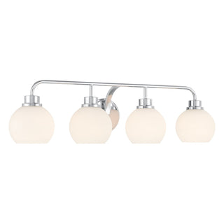 Four Light Bathroom Vanity in Chrome
