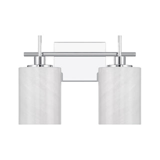Two Light Bathroom Vanity in Chrome