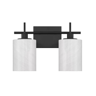 Two Light Bathroom Vanity in Matte Black