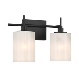 Two Light Bathroom Vanity in Matte Black
