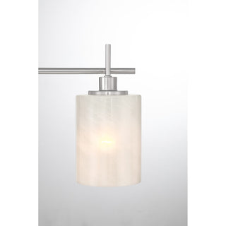 Three Light Bathroom Vanity in Brushed Nickel