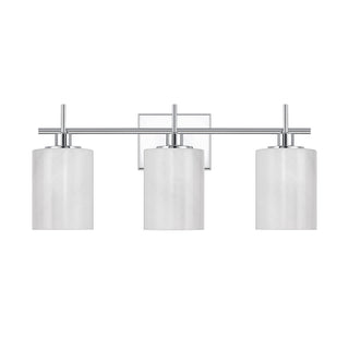 Three Light Bathroom Vanity in Chrome