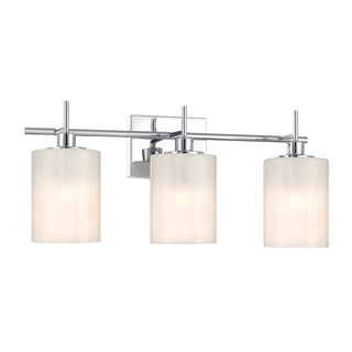 Three Light Bathroom Vanity in Chrome