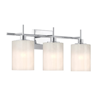Three Light Bathroom Vanity in Chrome