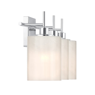 Three Light Bathroom Vanity in Chrome