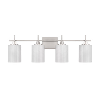 Four Light Bathroom Vanity in Brushed Nickel