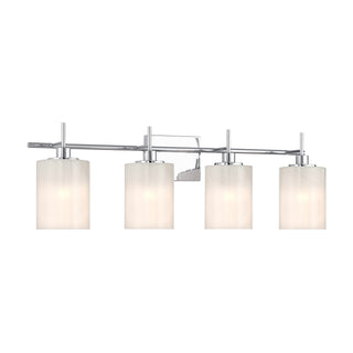 Four Light Bathroom Vanity in Chrome