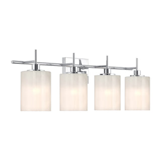 Four Light Bathroom Vanity in Chrome