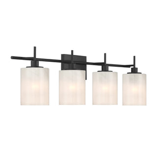 Four Light Bathroom Vanity in Matte Black