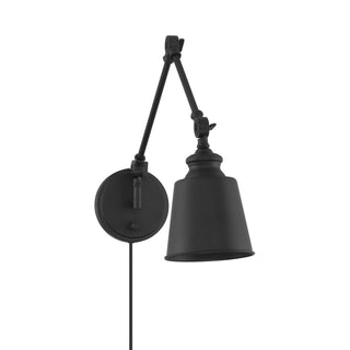 Two Light Wall Sconce in Matte Black