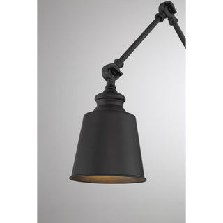 Two Light Wall Sconce in Matte Black