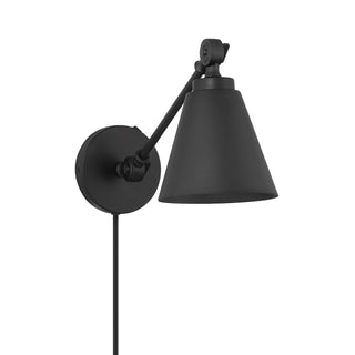 Two Light Wall Sconce in Matte Black