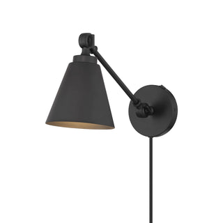Two Light Wall Sconce in Matte Black