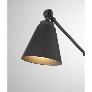 Two Light Wall Sconce in Matte Black
