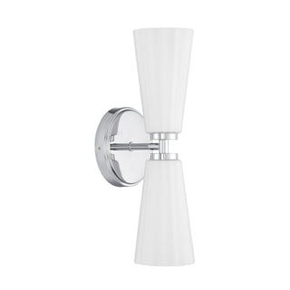 Two Light Wall Sconce in Chrome