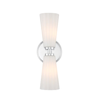 Two Light Wall Sconce in Chrome
