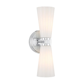 Two Light Wall Sconce in Chrome