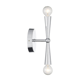 Two Light Wall Sconce in Chrome