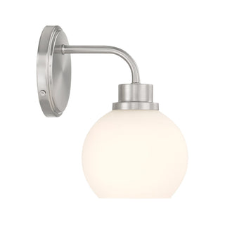 One Light Wall Sconce in Brushed Nickel