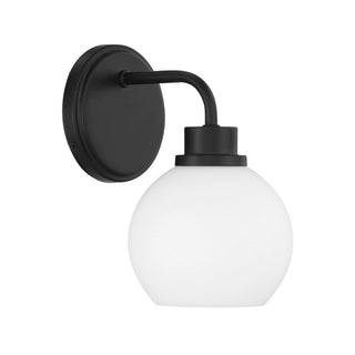 One Light Wall Sconce in Matte Black