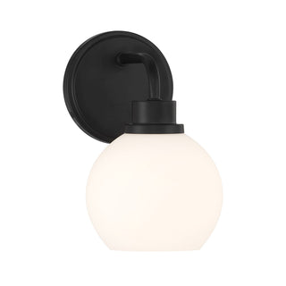 One Light Wall Sconce in Matte Black