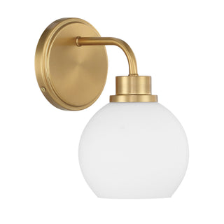 One Light Wall Sconce in Natural Brass