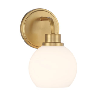 One Light Wall Sconce in Natural Brass