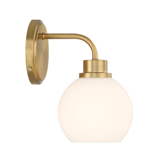 One Light Wall Sconce in Natural Brass