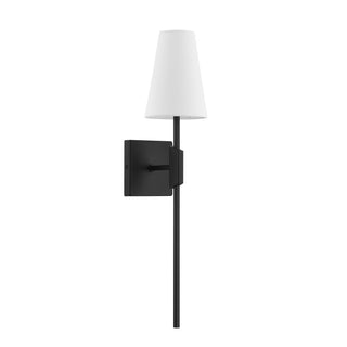 One Light Wall Sconce in Matte Black