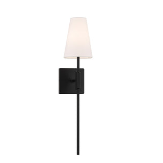 One Light Wall Sconce in Matte Black