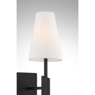 One Light Wall Sconce in Matte Black