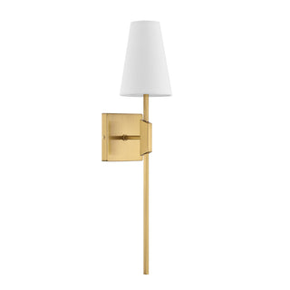 One Light Wall Sconce in Natural Brass