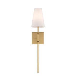 One Light Wall Sconce in Natural Brass