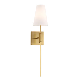 One Light Wall Sconce in Natural Brass